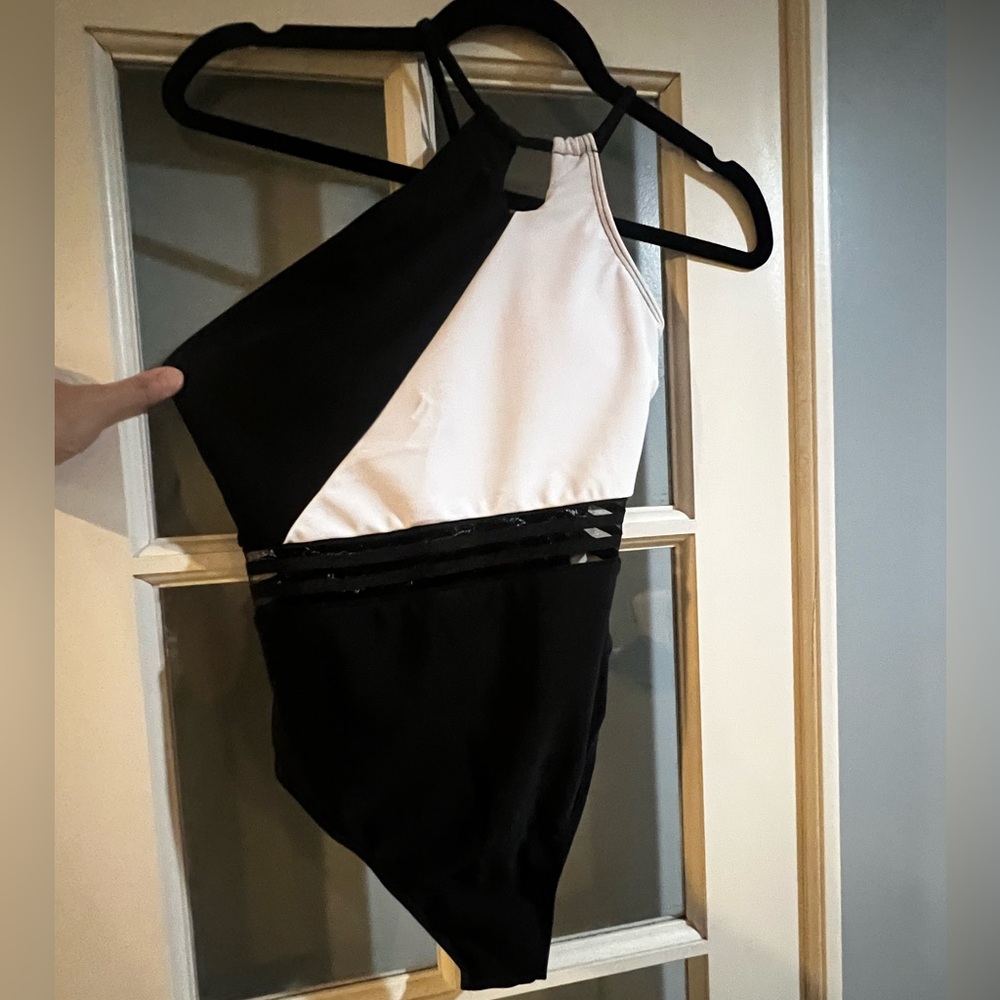 Brand New with Tags and Liner - One Shoulder One Piece Swim